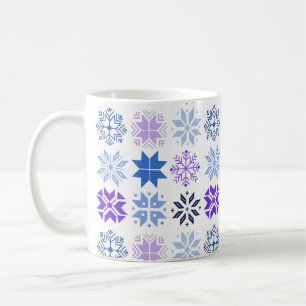 Skandinavische Schneeflocken Tasse