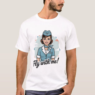 Skandinavische Stewardess Basic T-Shirt