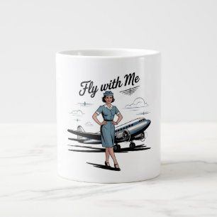 Skandinavische Stewardess-Spezialtasse Jumbo-Tasse