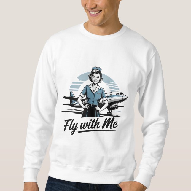 Skandinavische Stewardess  Sweatshirt (Vorderseite)