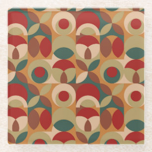 Skandinavische Stilgeometrie Minimaler Artwork Glasuntersetzer