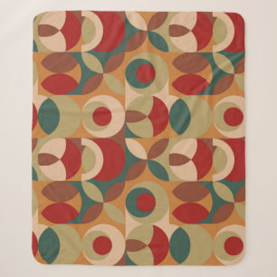 Skandinavische Stilgeometrie Minimaler Artwork Sherpadecke