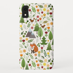 Skandinavische Style Illustrationen auf Crememuste Case-Mate iPhone Hülle