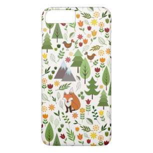 Skandinavische Style Illustrationen auf Crememuste Case-Mate iPhone Hülle