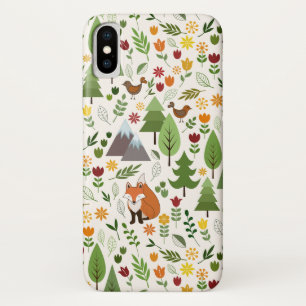 Skandinavische Style Illustrationen auf Crememuste Case-Mate iPhone Hülle