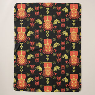 skandinavische Viking Norsemen-Wohngestaltung Sherpadecke