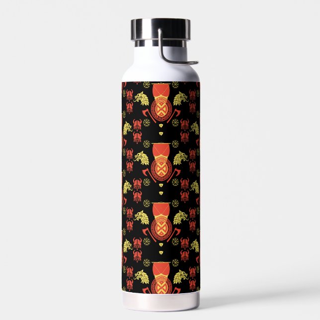 skandinavische Viking Norsemen-Wohngestaltung Trinkflasche (Links)