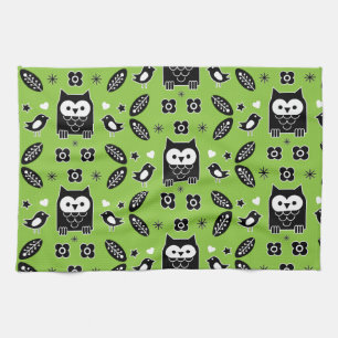 Skandinavische Vogelkunst Geschirrtuch