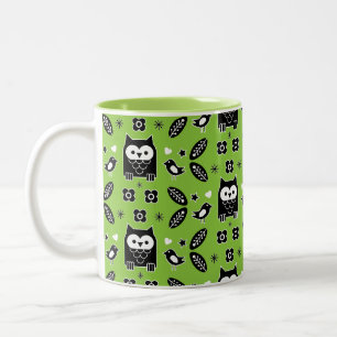 Skandinavische Vogelkunst Zweifarbige Tasse
