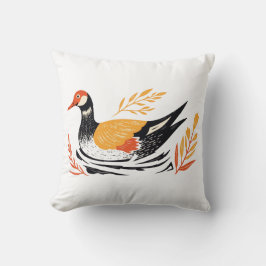 Skandinavische Volkskunst-Enten-Couch-Kissen Kissen