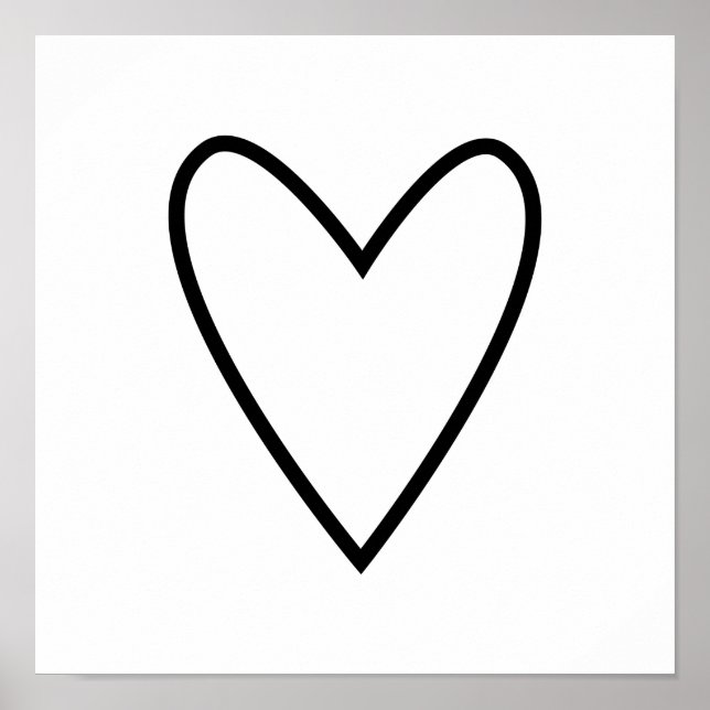Skandinavische Volkskunst Minimalistische Illustra Poster (Vorne)