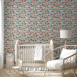 Skandinavische Volkskunst Nordic Boho Modernes Mus Tapete