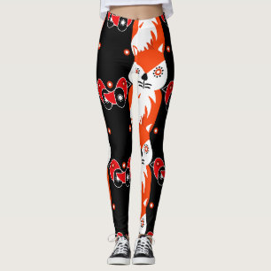 Skandinavische Volkskunst   Nordische Dekorations- Leggings