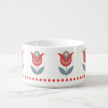 Skandinavische Volkskunst Velkommen Soup Bowl