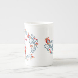 Skandinavische Volkskunst Velkommen Tasse