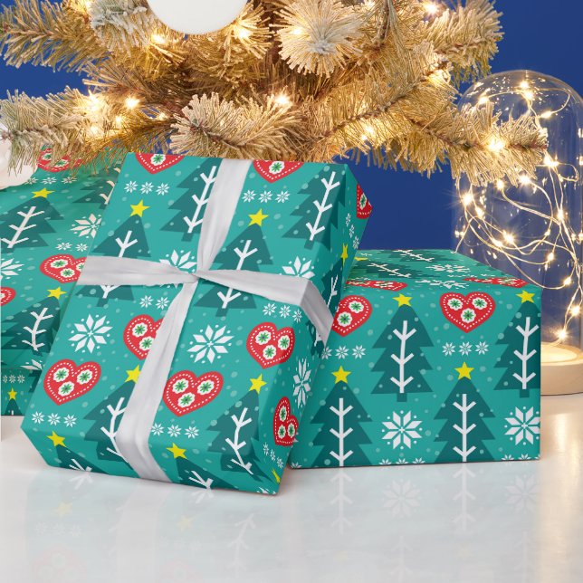 skandinavische Weihnachten Geschenkpapier (Feiertage)