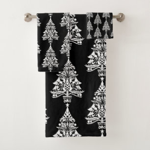 Skandinavische Weihnachtsbaumdekorationen Badhandtuch Set