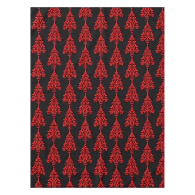 Skandinavische Weihnachtsbaumdekorationen Tischdecke (Vorderseite)