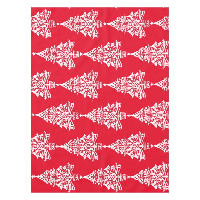 Skandinavische Weihnachtsbaumdekorationen Tischdecke (Vorderseite)