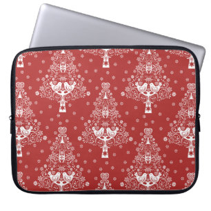Skandinavische Weihnachtsbaummagie Laptopschutzhülle