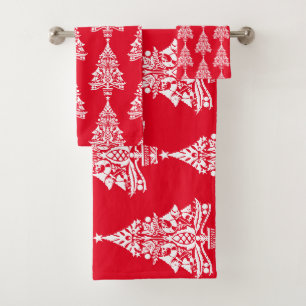 Skandinavische Weihnachtsdekorationen Badhandtuch Set