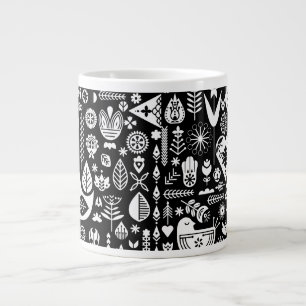 Skandinavische Weihnachtsdekorationen Jumbo-Tasse