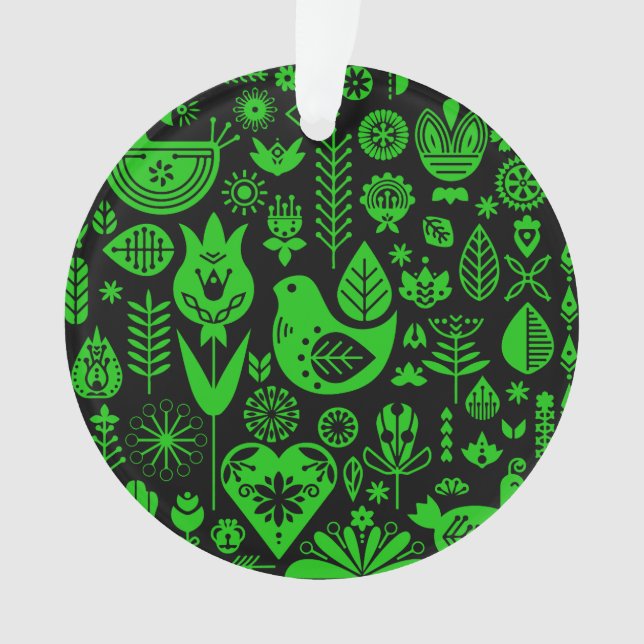 Skandinavische Weihnachtsdekorationen Ornament (Vorderseite)
