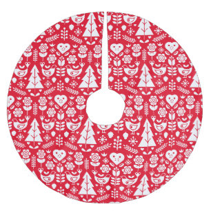 Skandinavische Weihnachtsdekorationen Polyester Weihnachtsbaumdecke