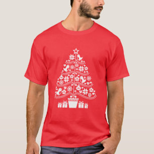 Skandinavische Weihnachtsdekorationen T-Shirt