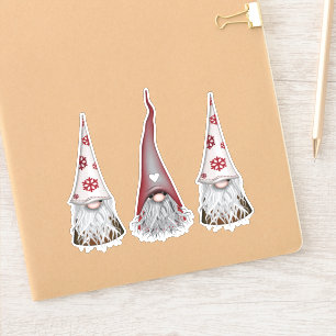 Skandinavische Weihnachtskleber Aufkleber