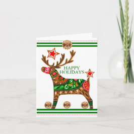 Skandinavische Weihnachtsmeisterkarte Karte
