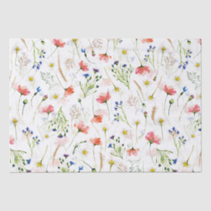Skandinavische Wildblumen Meadow Seidenpapier