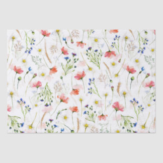Skandinavische Wildblumen Meadow Seidenpapier