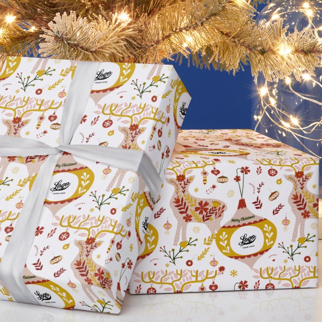 Skandinavische Winterreine für Firmenlogos Geschenkpapier (Von Creator hochgeladen)