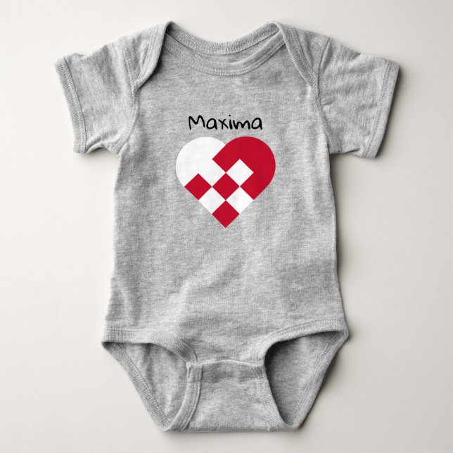 Skandinavischer Baby Bodysuit Strampler (Vorderseite)