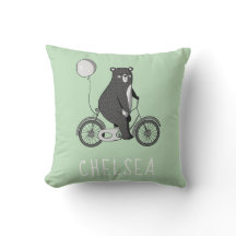 Skandinavischer Bär auf dem Bike Minimalistisch gr