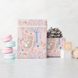 Skandinavischer Bärenwinter Geschenkpapier