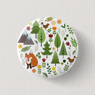 Skandinavischer Bildkreis Button