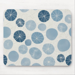 Skandinavischer blauer Punkt Mousepad