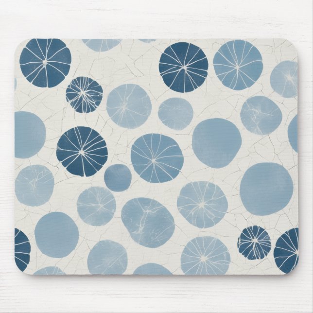 Skandinavischer blauer Punkt Mousepad (Vorne)