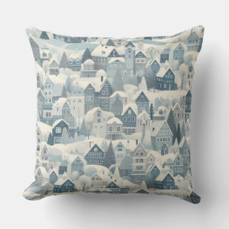 Skandinavischer Charme Nordic Snow Winter Tower Mu Kissen