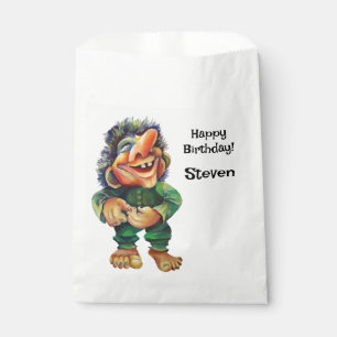 Skandinavischer Sonnentroll Illustration Wasserfar Geschenktütchen
