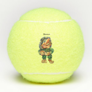 Skandinavischer Sonnentroll Illustration Wasserfar Tennisbälle