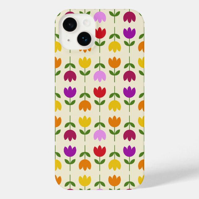 Skandinavischer Stil farbenfroh auf der Krm-Blume  iPhone 14 Plus Hülle (Rückseite)