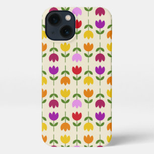 Skandinavischer Stil farbenfroh auf der Krm-Blume  iPhone Hülle