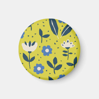 Skandinavischer Stil, floralnahes Muster. Magnet