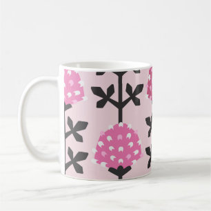 Skandinavischer Stil Kleeblatt Blumen vintage naht Kaffeetasse