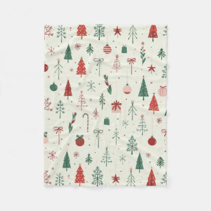 Skandinavischer Urwald Fleecedecke