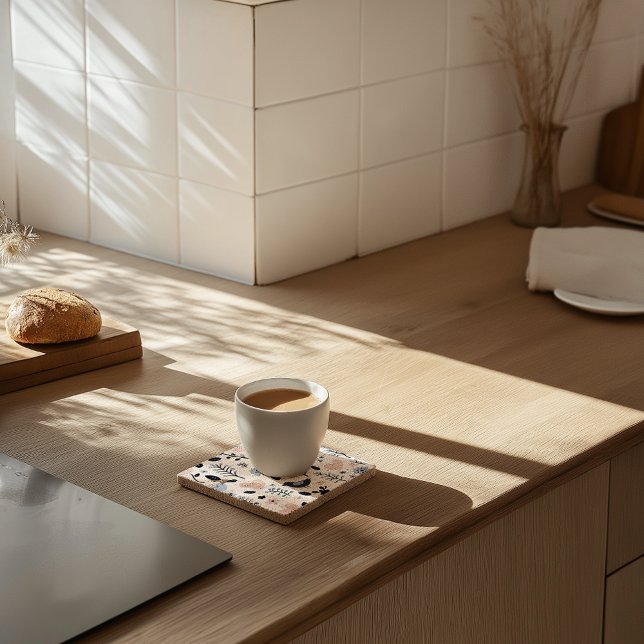 Skandinavischer Vogel- und Blumengestein Untersetz Steinuntersetzer (Von Creator hochgeladen)