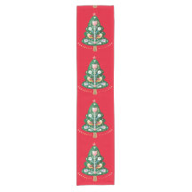 Skandinavischer Weihnachtsbaum Folk Art Tischläufe